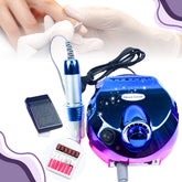 Pulidor esmeril de uñas profesional 35000Rpm, incluye pedal y kit de manicura.