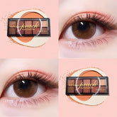 Paleta de sombras Merry color Peach con 10 tonos en 4 presentaciones