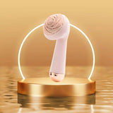 Cepillo de limpieza vibratorio de silicona eléctrico, limpiador de poros faciales, herramienta de belleza recargable impermeable.