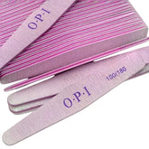 Lima de uñas de doble cara, lima profesional forma rómbica de grano 100/180, 25 piezas.