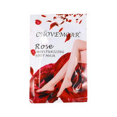 Mascarilla para pies CHOVEMOAR hidratante con extractos de rosas rojas reparador.
