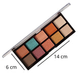 Paleta de sombras Merry color Peach con 10 tonos en 4 presentaciones