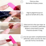 Uñas Postizas Press On Nails Con Diamantes De Imitación