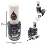 Esmalte efecto gel SIN LAMPARA semipermanente, color black. Best In Beauty.