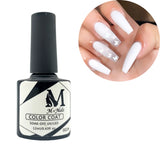 Esmalte gel UV para uñas, color blanco, Coat Soak Off.