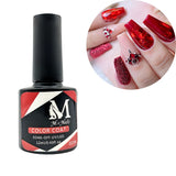 Esmalte gel UV para uñas, color red, Coat Soak Off.