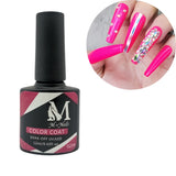 Esmalte gel UV para uñas, color fuschia, Coat Soak Off.