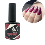 Esmalte gel UV para uñas, color medium violet red, Coat Soak Off.