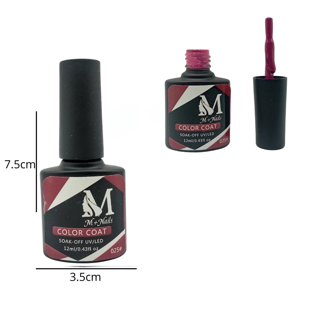 Esmalte gel UV para uñas, color medium violet red, Coat Soak Off.