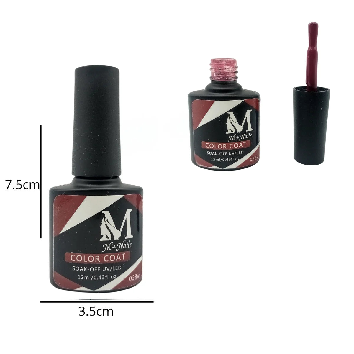 Esmalte gel UV para uñas, color pale violet red, Coat Soak Off.