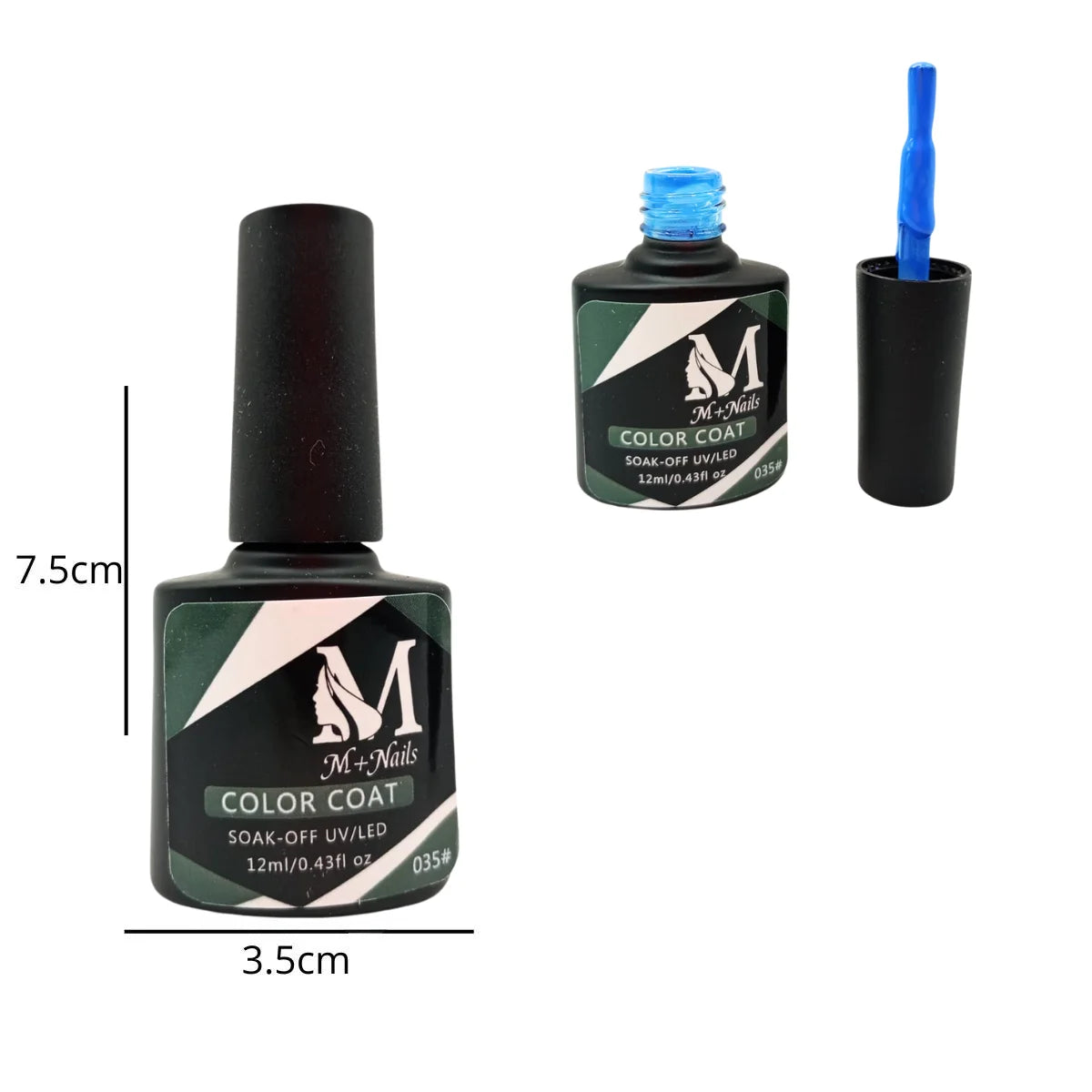 Esmalte gel UV para uñas, color deep sky blue, Coat Soak Off.