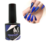 Esmalte gel UV para uñas, color blue, Coat Soak Off.