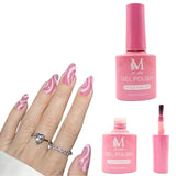 Gel polish UV/LED, color rosi, soak off. M+Nails.