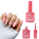 Gel polish UV/LED, color light pink, soak off. M+Nails.