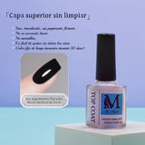 Top coat. Capa superior sin limpiar