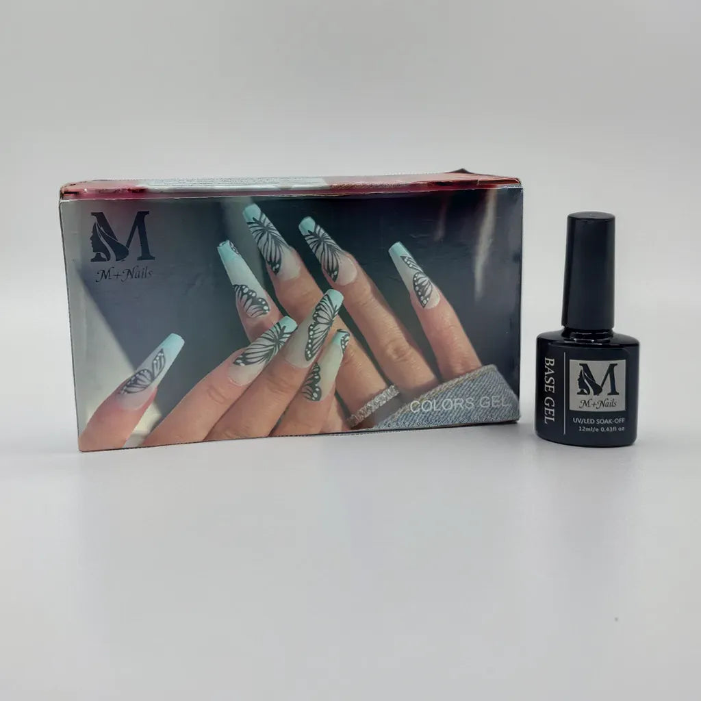 Esmalte gel. Base gel para uñas. M+Nails.