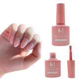 Gel polish UV/LED, color light pink, soak off. M+Nails.