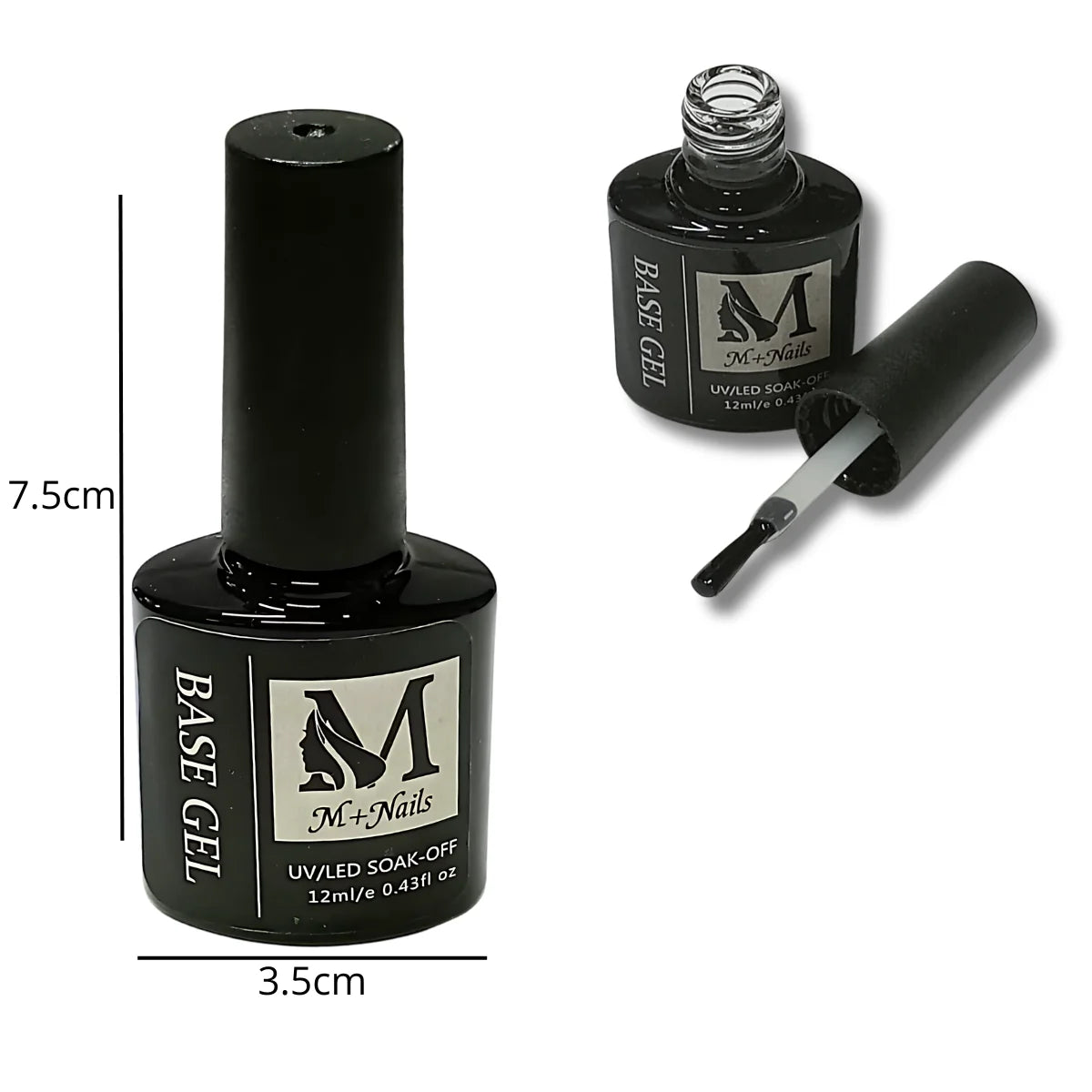 Esmalte gel. Base gel para uñas. M+Nails.