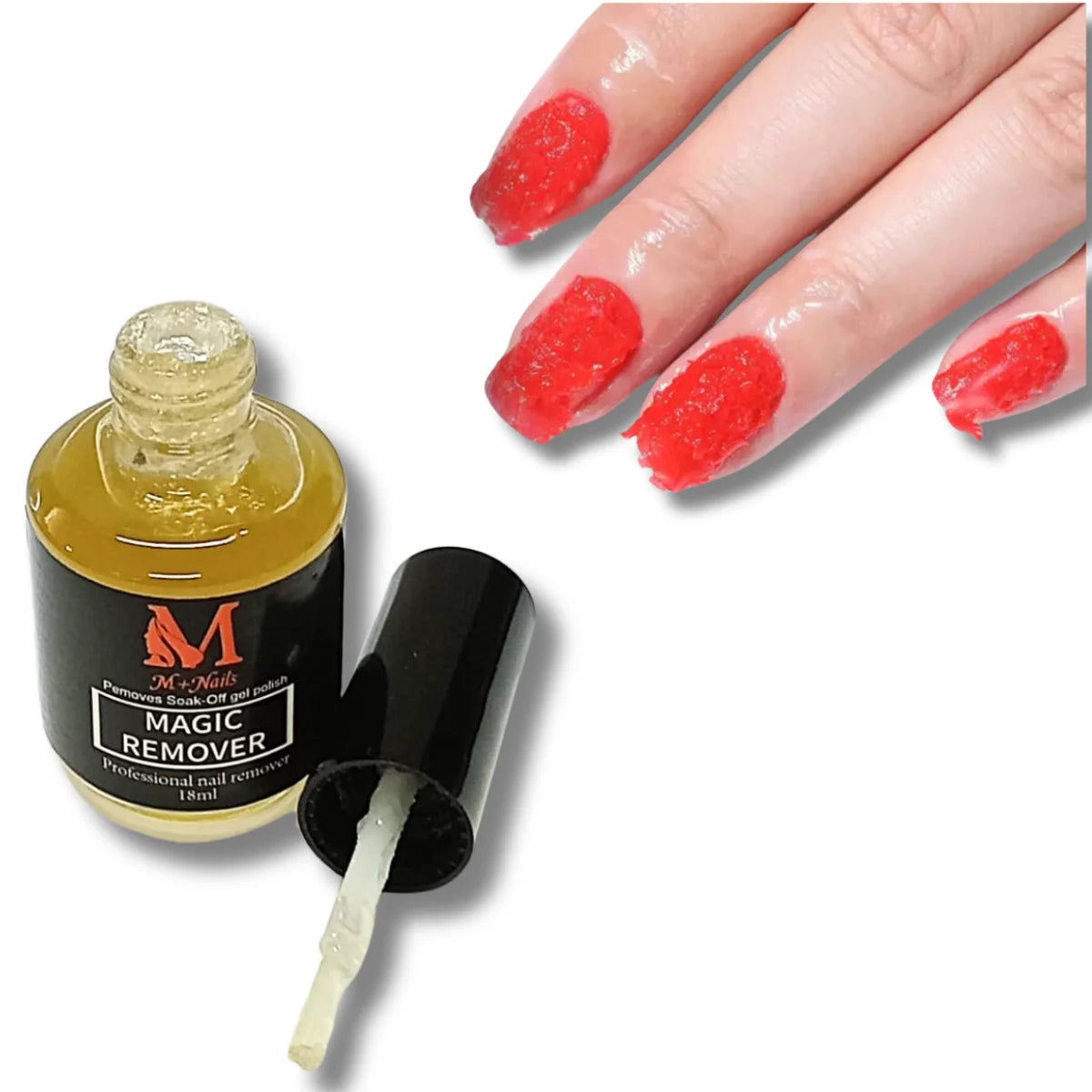 Removedor de magico para esmalte semipermanente M+Nails .