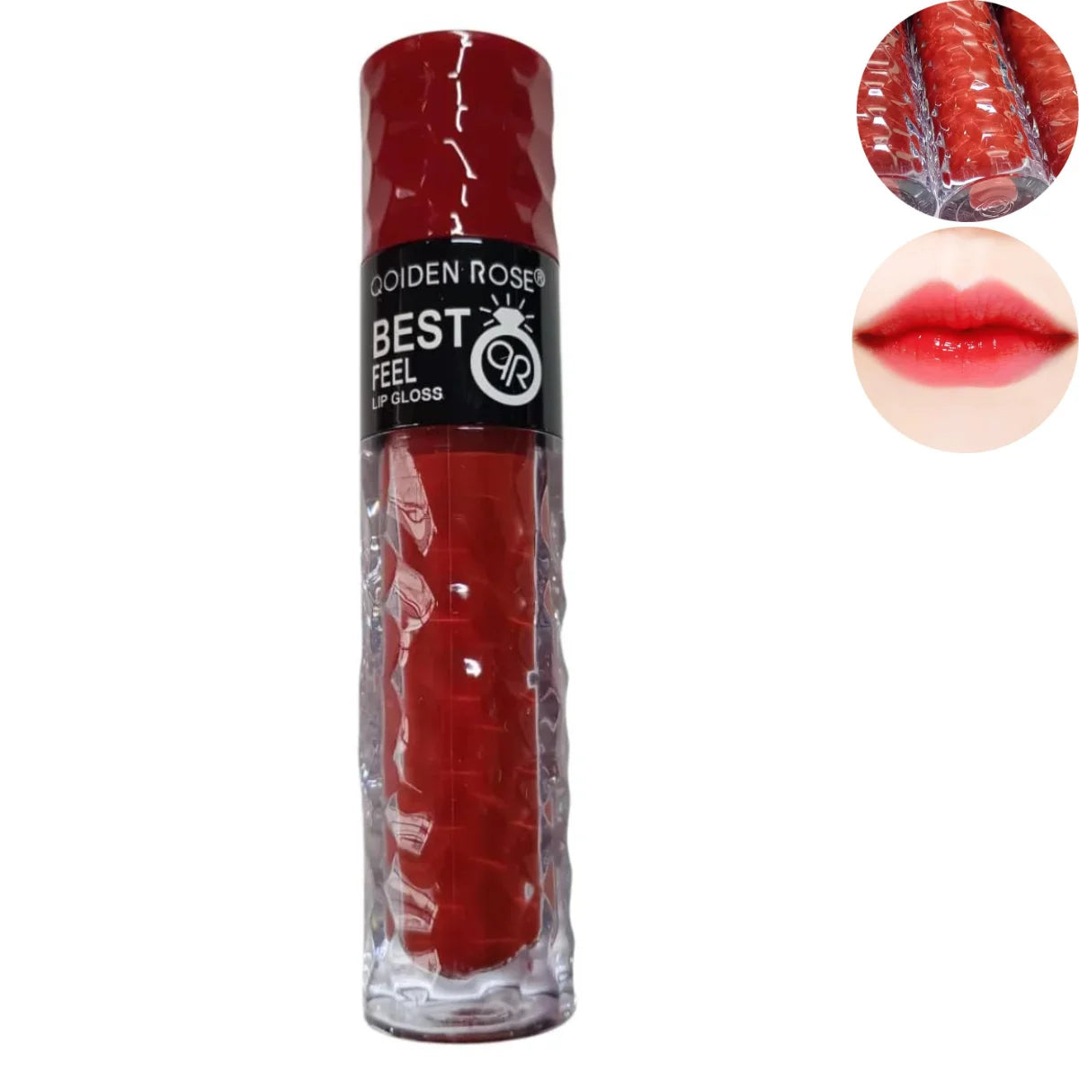 Lapiz labial qoiden rose rojo.