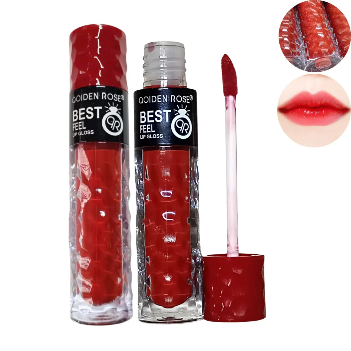 Lapiz labial qoiden rose rojo.