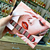 Coleccion lip gloss qoiden rose nude look, 6 pzas.