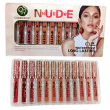 Coleccion de Lapiz labial nude qoiden rose, 12 pzs.