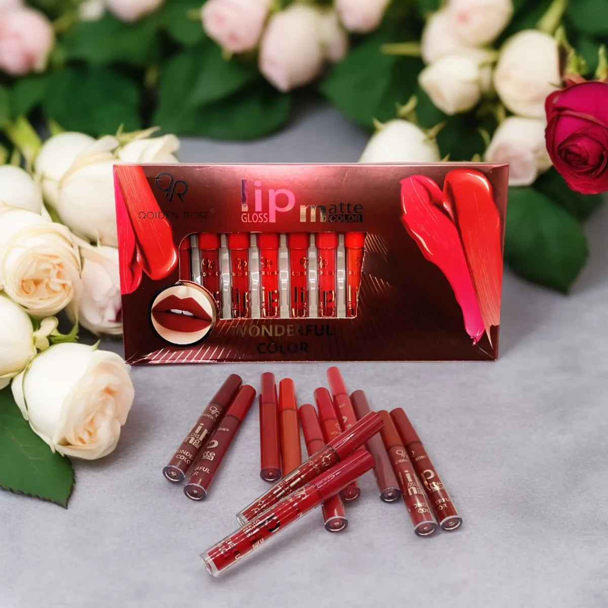 Coleccion de lapiz labial qoiden rose.