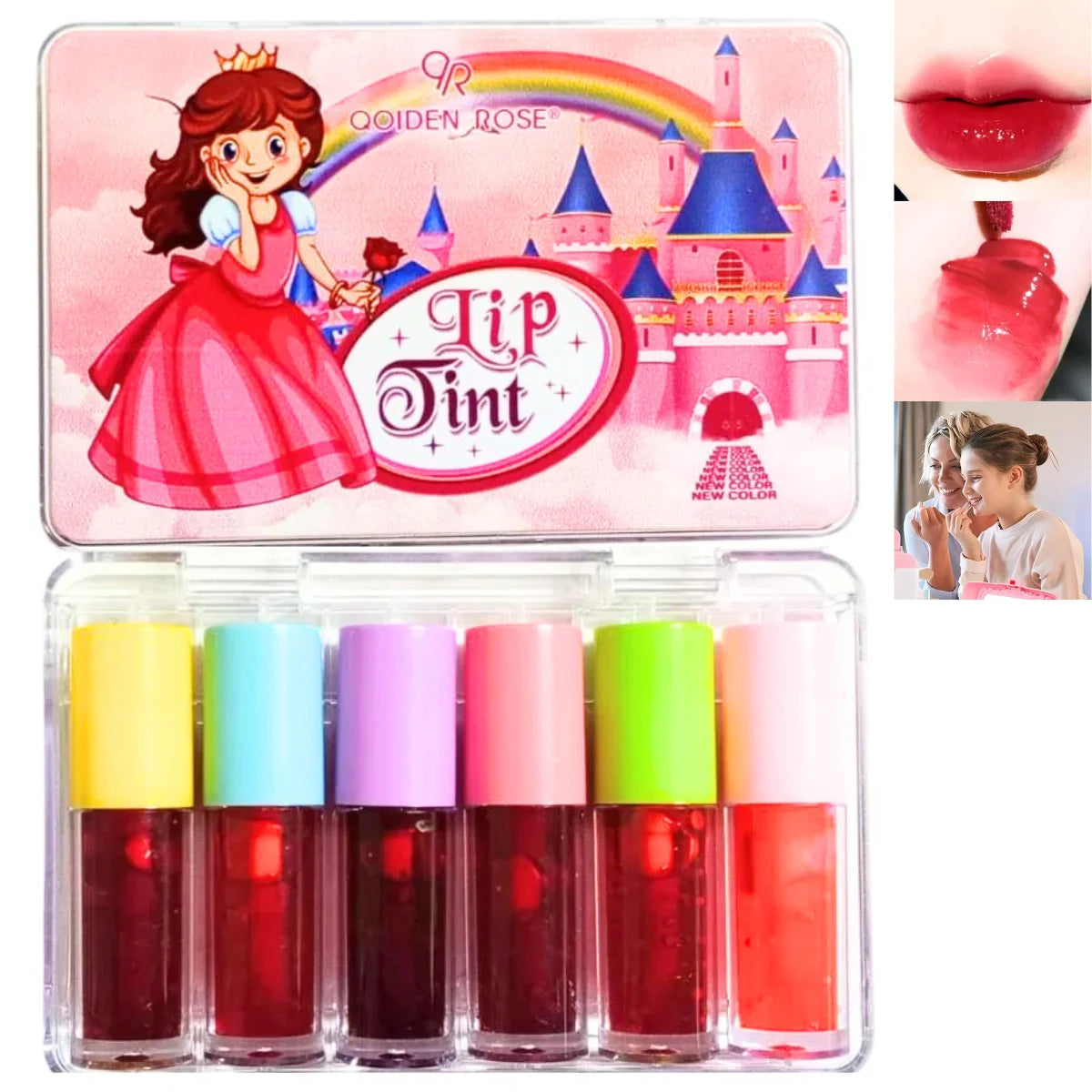 Set de tinta kawaii para labios 6 tonos. Larga duracion.