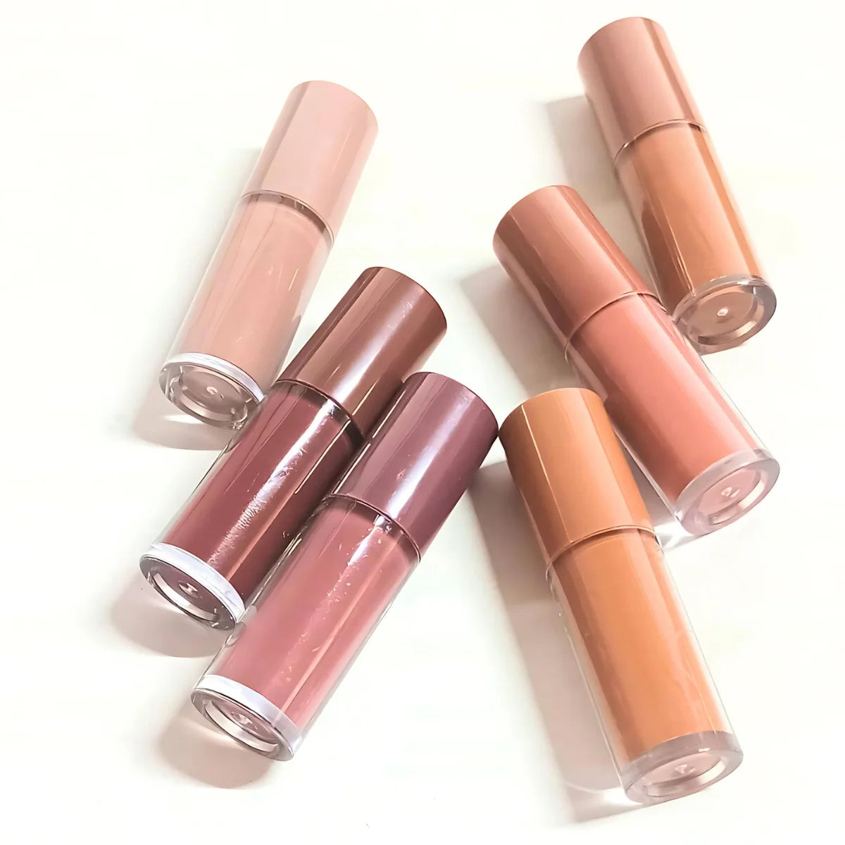 Set estuche de 6 labiales líquidos mate colores nude