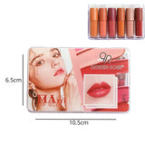 Set estuche de 6 labiales líquidos mate colores nude