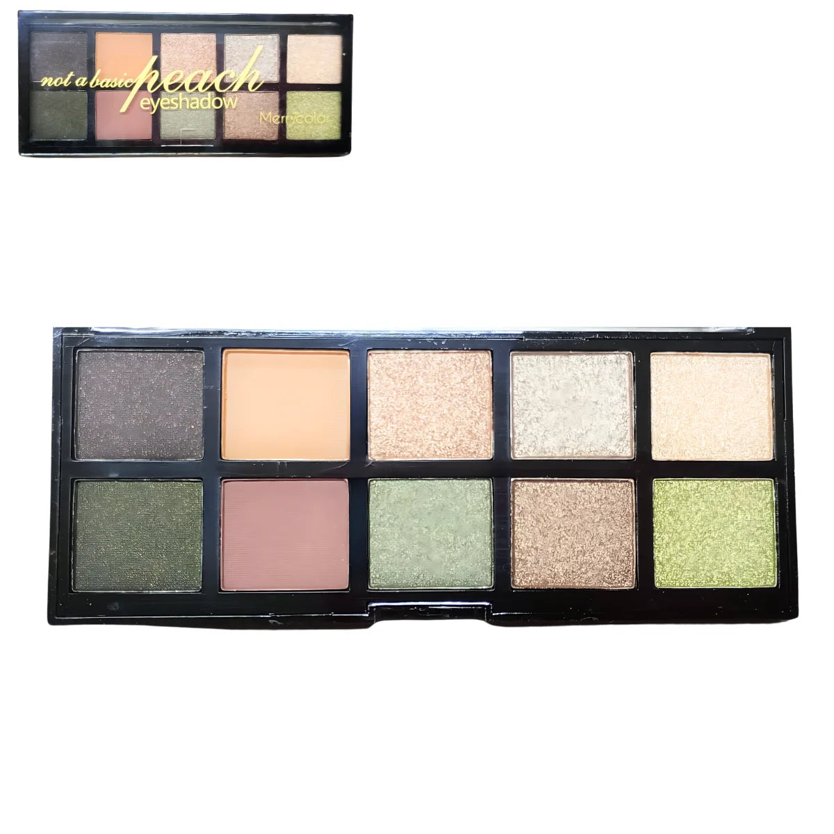 Paleta de sombras Merry color Peach con 10 tonos en 4 presentaciones