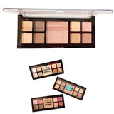 Paleta de sombras para ojos de alta iluminaciòn 2 en 1 Brillante y Mate