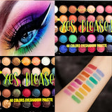 Paleta de sombras Yes, please de ojos 40 tonos, pigmentos brillantes y mate