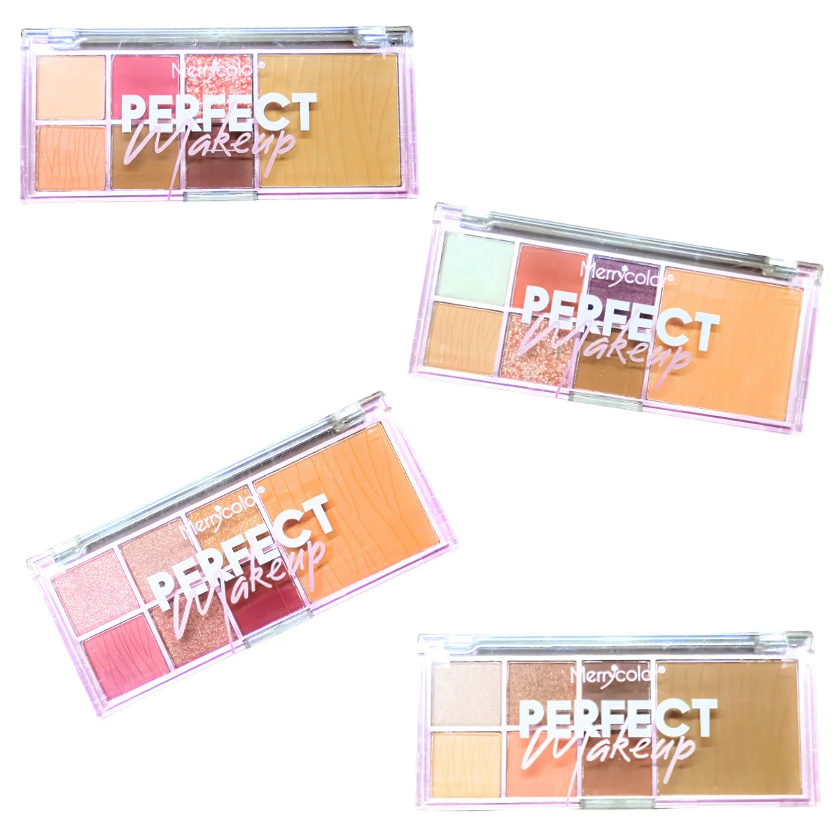 Paleta de Sombras Merry color Perfect Makeup resctangular con 7 tonalidades