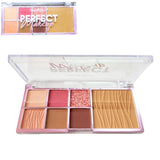 Paleta de Sombras Merry color Perfect Makeup resctangular con 7 tonalidades