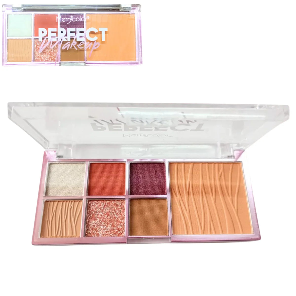 Paleta de Sombras Merry color Perfect Makeup resctangular con 7 tonalidades