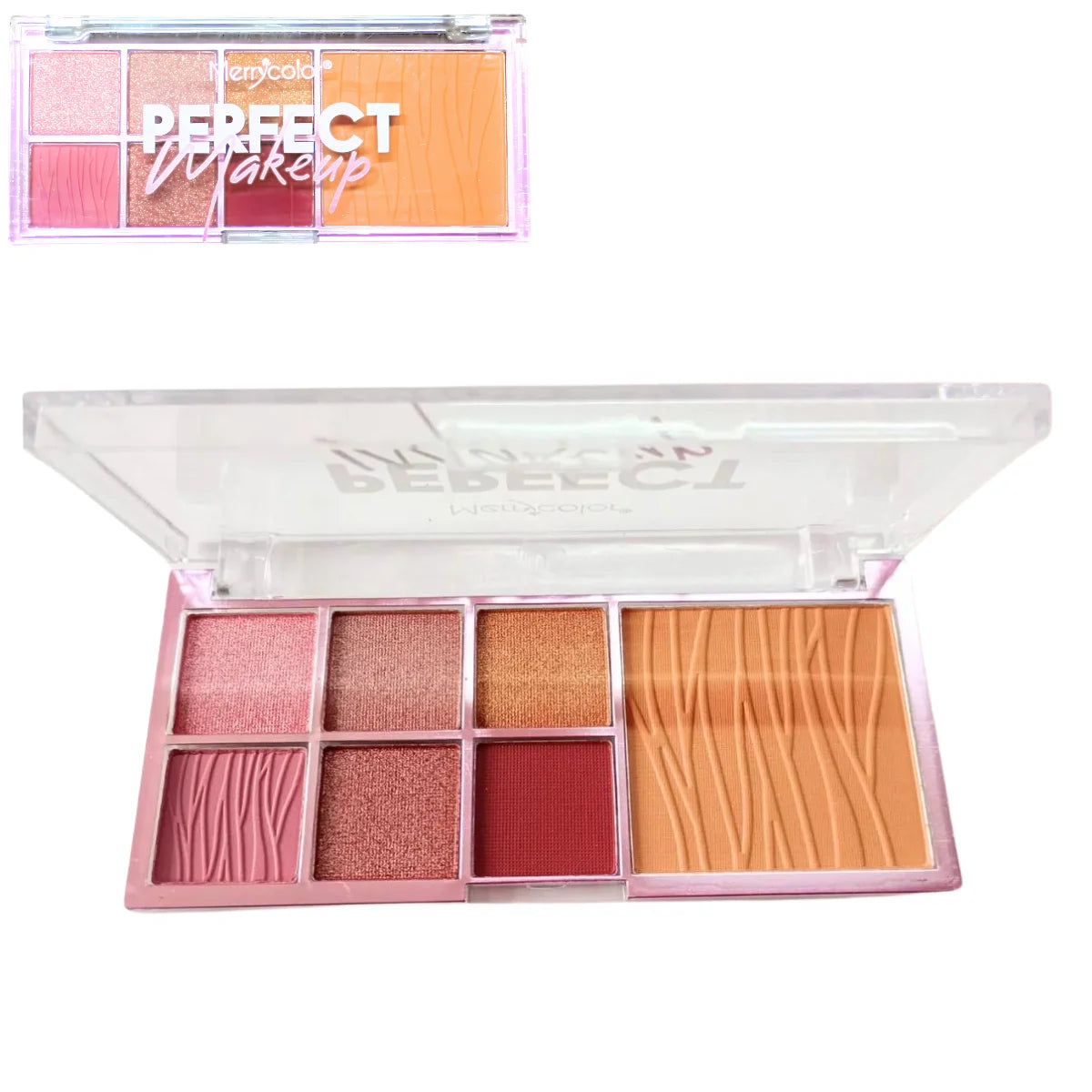 Paleta de Sombras Merry color Perfect Makeup resctangular con 7 tonalidades