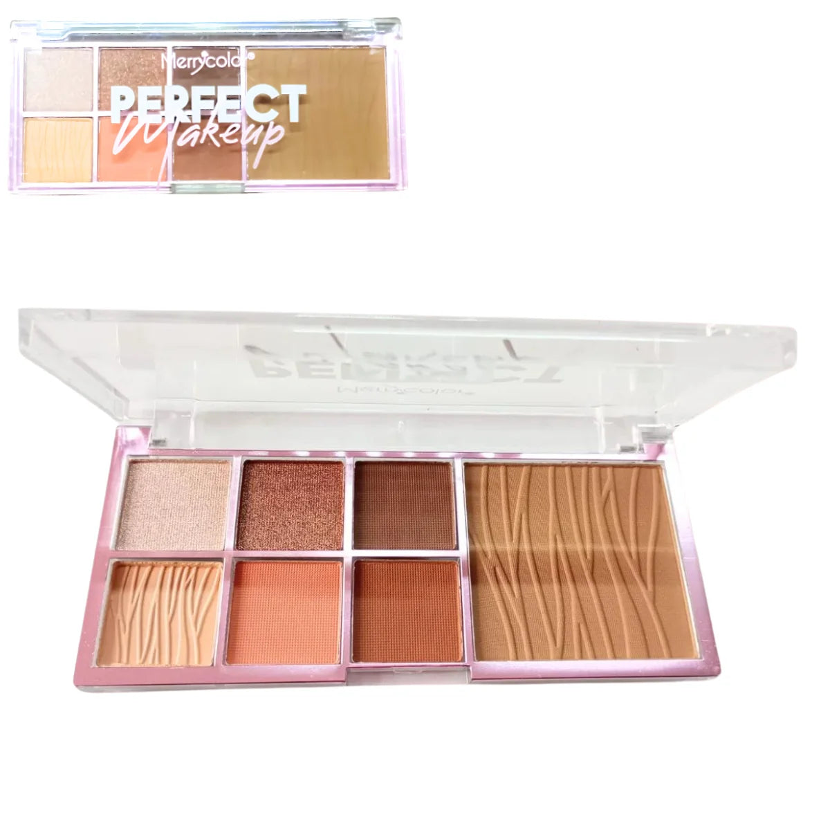 Paleta de Sombras Merry color Perfect Makeup resctangular con 7 tonalidades