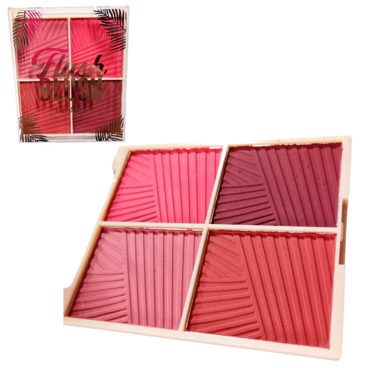 Rubor flush Blush Merry Color 4 tonos.