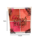 Rubor flush Blush Merry Color 4 tonos.