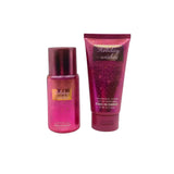 Set duo Metalicos, splash y crema corporal con fragancia.