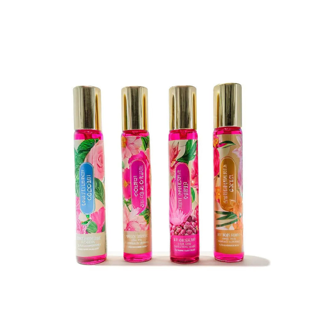 Set de 4 Perfumes 20 ml diferentes aromas, fragancias de bolsillo PINK IS SWEET