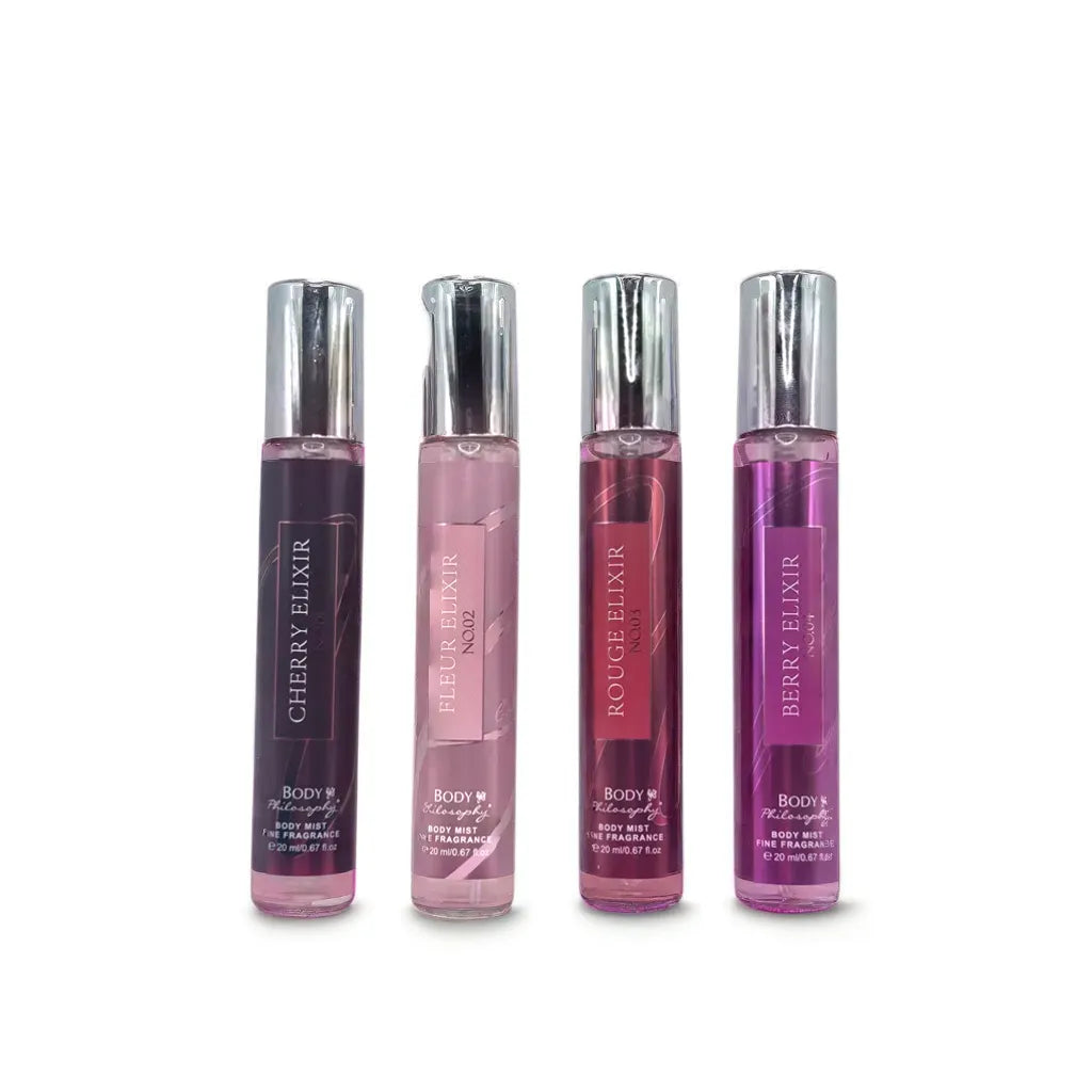 Set de 4 Perfumes 20 ml diferentes aromas, fragancias de bolsillo PINK IS SWEET