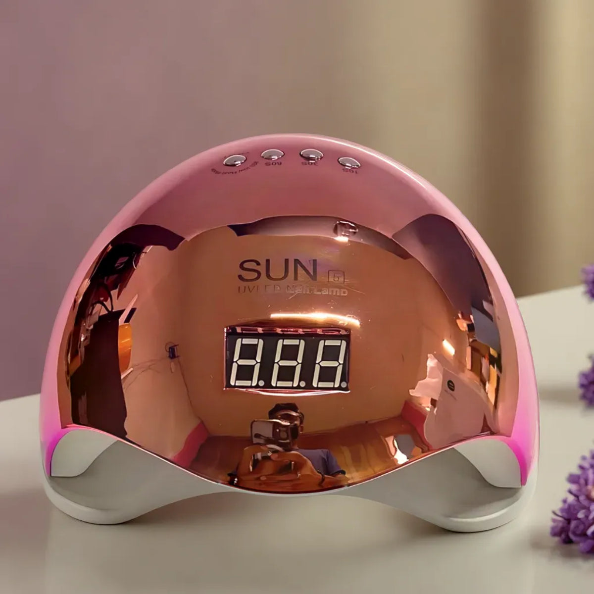 Lampara Led Uv SUN5 48W con sensor automatico y 3 ajustes de temporizador.