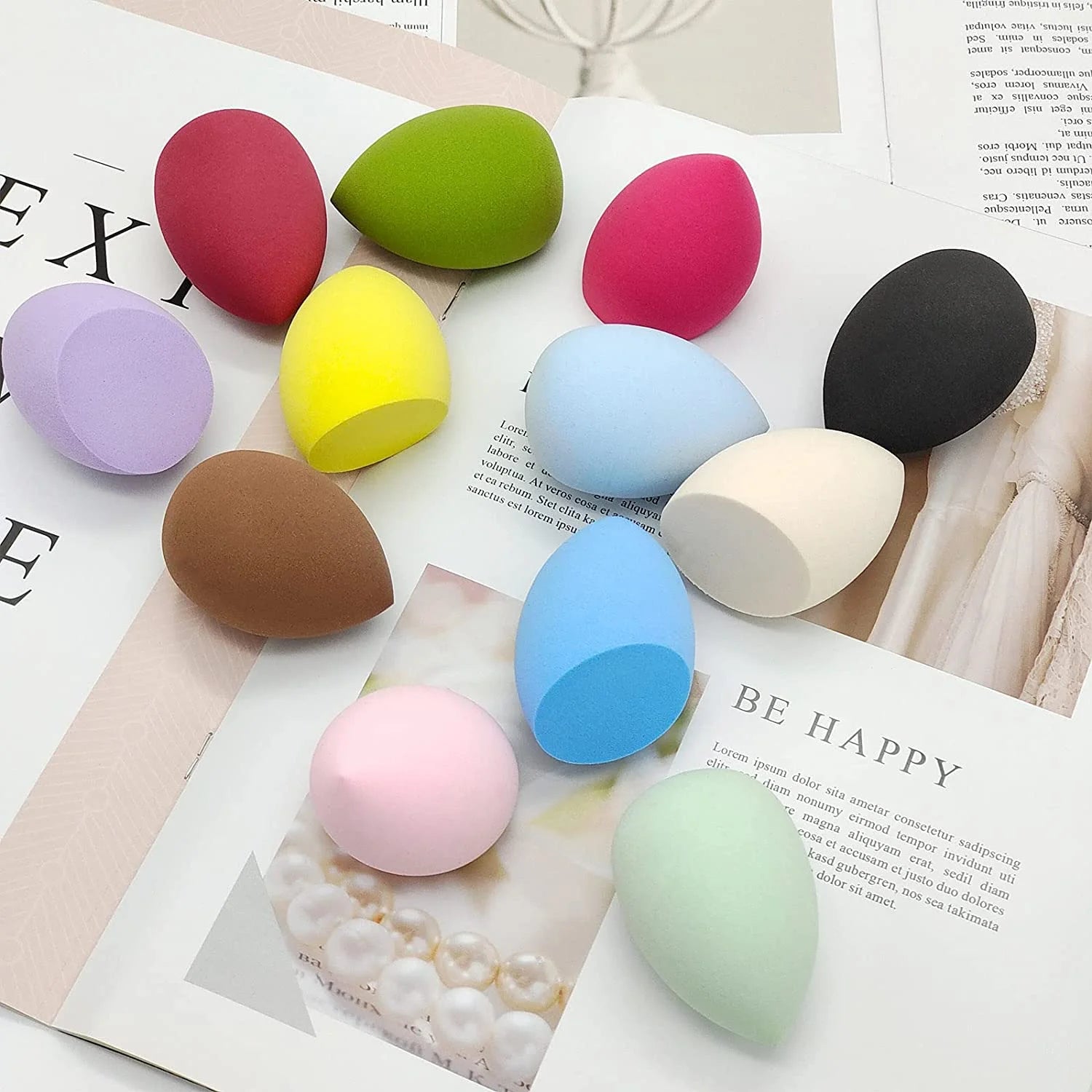 Esponjas para maquillaje forma Beauty Blender.