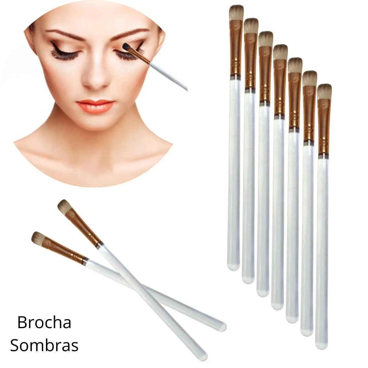 Brocha de maquillaje profesional, aplicador Shadown brush.