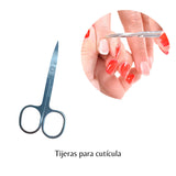 Removedor de vello facial Tijera de manicura Herramienta de cutícula Tijeras de belleza