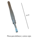 Pinza Para Depilar Y Delinear Cejas Vellos Acero Inox.