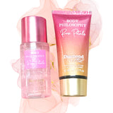 Dúo crema y Body Splash. Fragancia brillante Diamond Mist.